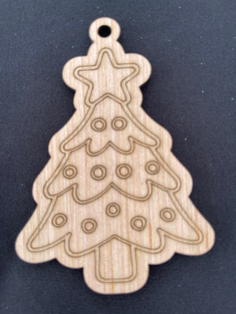 Ready to Paint Christmas Ornament Set Craft Supply Etsy