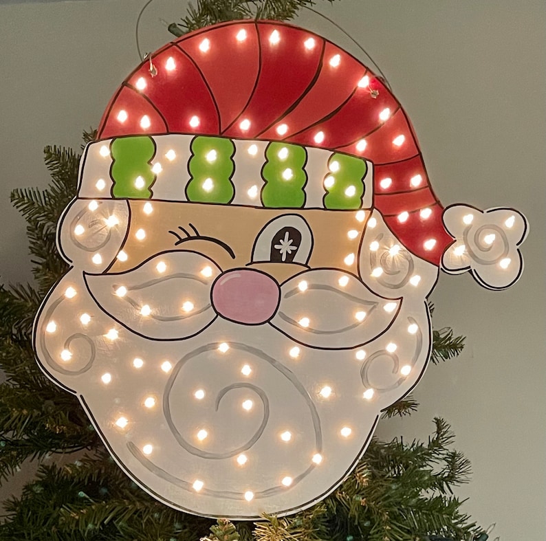 Santa Christmas Tree Topper Christmas Tree Decoration - Etsy