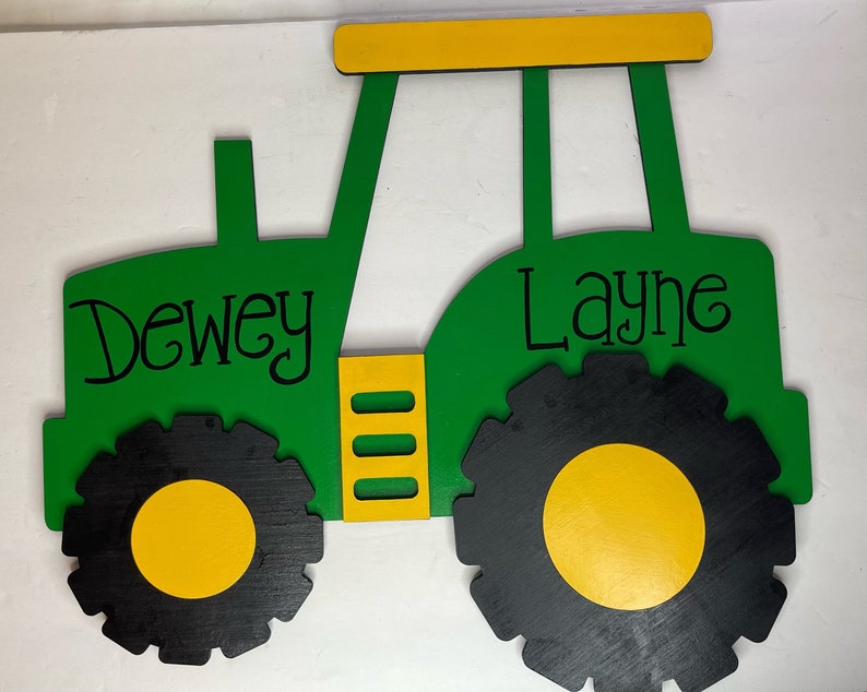 Tractor Wall Hanging Farm Sign Tractor Door Hanger Boys Etsy