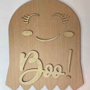 Ghost Halloween Door Hanger Blank | Fall Sign | Boo Door Hanger | Girl Ghost | Boy Ghost | Halloween Decoration | Fall Decor