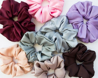 Silky scrunchie, accessories for hair, ponytail accessory