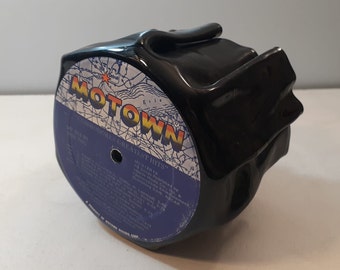 Motown Commodores Record Pencil Holder handmade from original Motown Commodores record great home or office fun music décor gift Motown