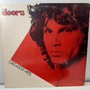The Doors Greatest Hits 1980 Record Elektra Records 5-E-5-515 Stereo 1980 The Doors Greatest Hits with Jim Morrison on front cover album VG+