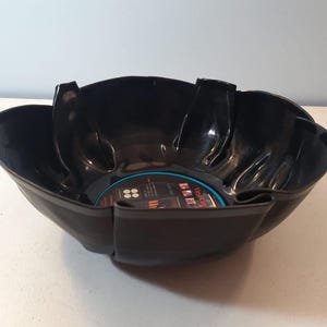 Kansas vinyl record bowl handmade from original Kansas record fun unique music décor great gift idea music lover fun for snacks and parties