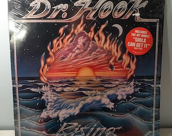 1980 DR HOOK Rising Record NBLD-7251 Casablanca records in open shrink wrap with lyric song sheet sleeve both record and cover  excellent