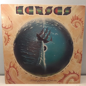 1977 Kansas Point Of No Return record with original inner lyric sheet picture sleeve 1977 CBS Kansas 34929 KIRSHNER JZ-34929 Stereo record