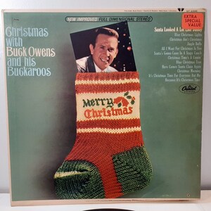 1965 Christmas With Buck Owens and the Buckaroos Capital Records ST-2396 Buck Owens 1965 Christmas Album with the Buckaroos record