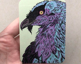 Vulture Portrait Vinyl Sticker
