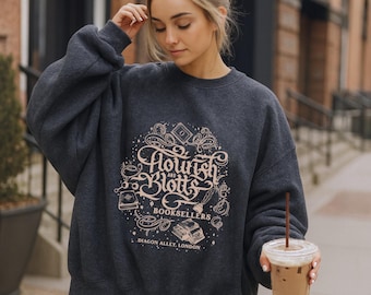 Wizard Book Shop Sweatshirt - Magical Spell Book Sweater