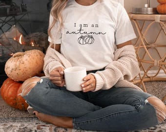 Autumn Pumpkin T-Shirt - Fall Cotton Tee