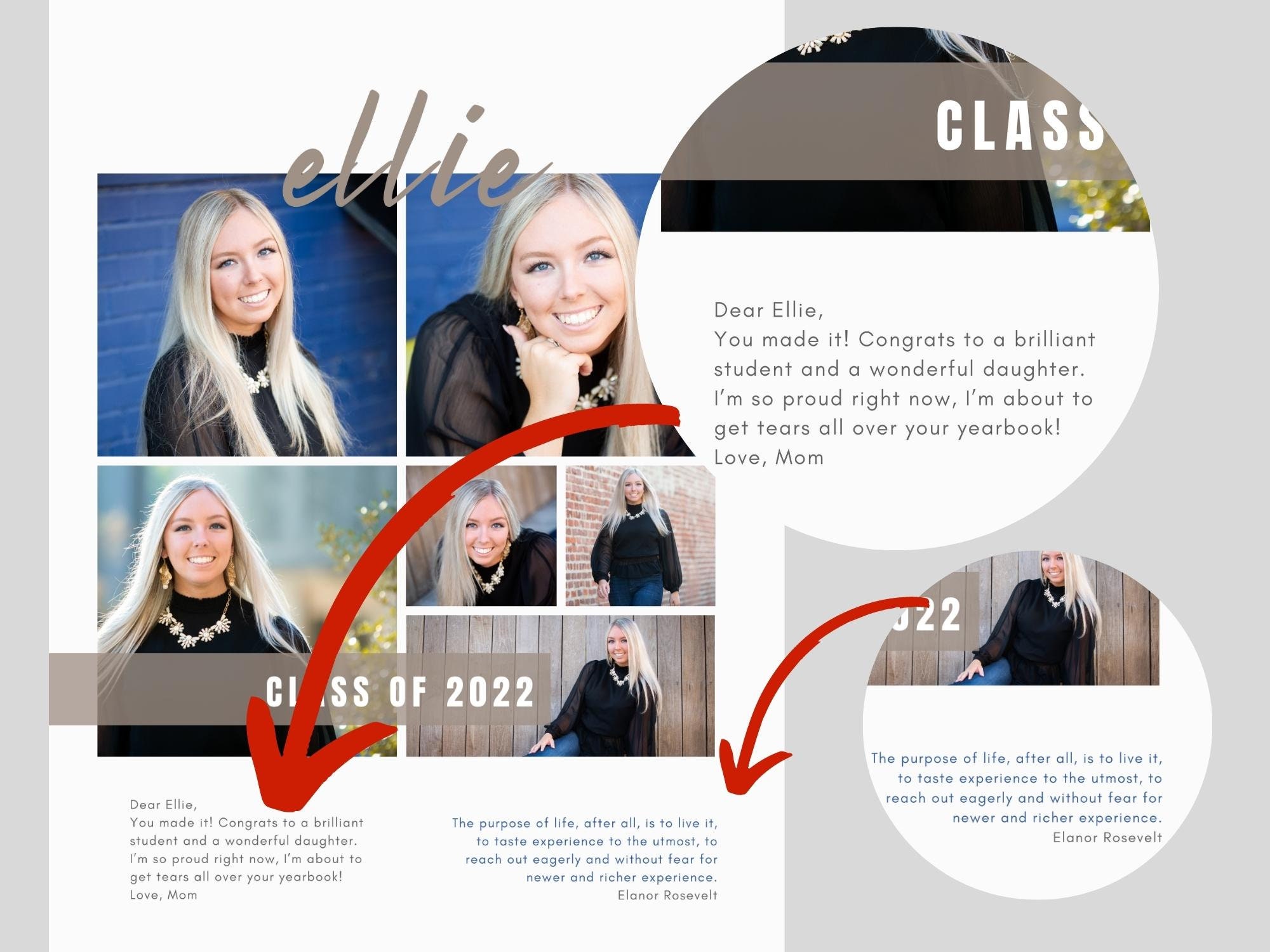 Yearbook Senior Ad Template Full Page No Edit in Etsy Yearbook Senior Ad Template Full Page No Edit in Etsy