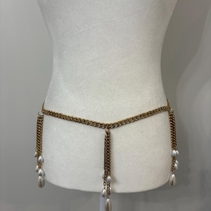 Pearl Tassel Chain Belt