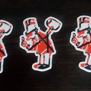3 pack of Eddie tribute stickers. Vinyl, perfect for laptops, water bottles, car windows, guitars...
