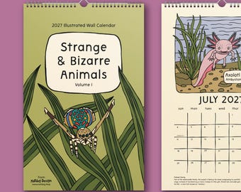 11x17 | 2027 Calendar Year | Strange & Bizarre Animal Wall Calendar