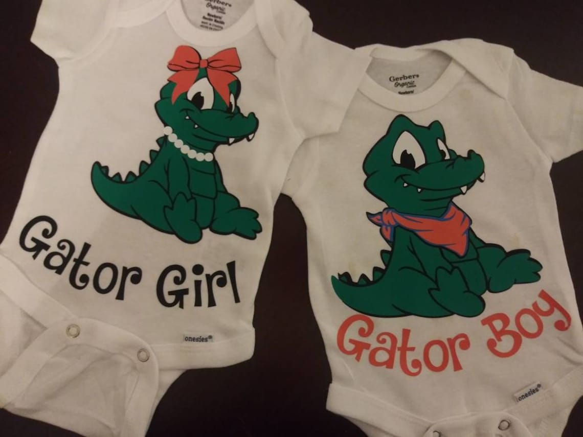 Gator Baby Onesie Etsy