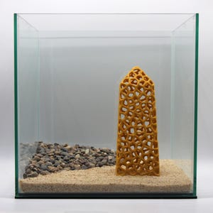 Aquarium Obelisk Voronoi Decoration