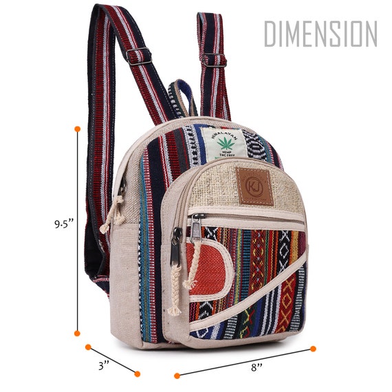 Small Lightweight Minipack Handmade Himalayan Hemp Travel  display picture 3