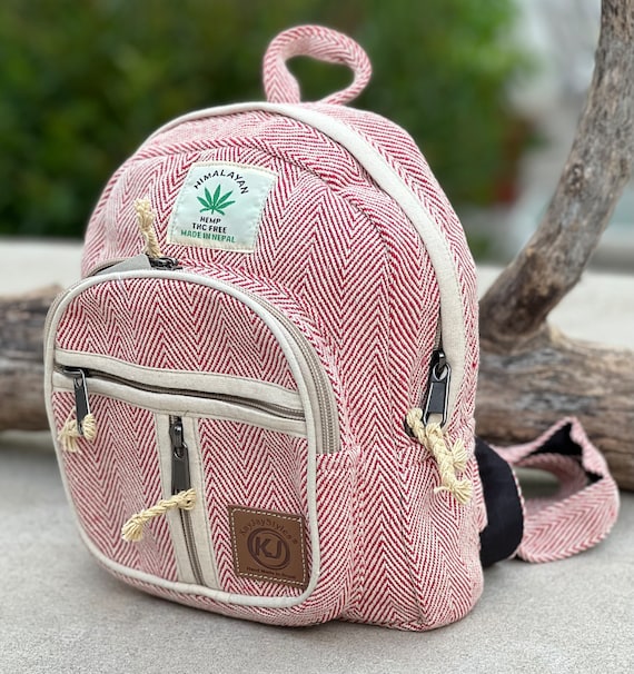 Small Lightweight Minipack Handmade Himalayan Hemp Travel 