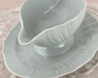 Sauce boat, gravy boat limited edition by Hutschenreuther Dresden Seladon