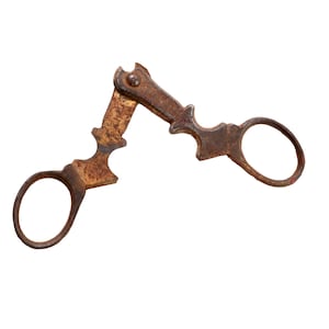 Tijeras antiguas para descorchar champán – GERARD DE RECONDO – Herramienta oxidada para vino vintage