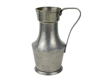 Vintage 95% Pewter Pitcher, French Style Decorative Jug, Mid-Century Metalware