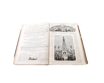 The Illustrated Universe, French Weekly newspaper, second Semester 1872, L'Univers illustré, published in Paris, France
