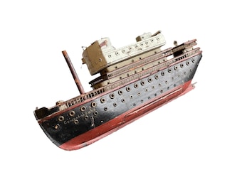 Antiguo naufragio único y altamente decorativo (maltratado, golpeado), pieza de conversación única para la decoración de la sala de estar.