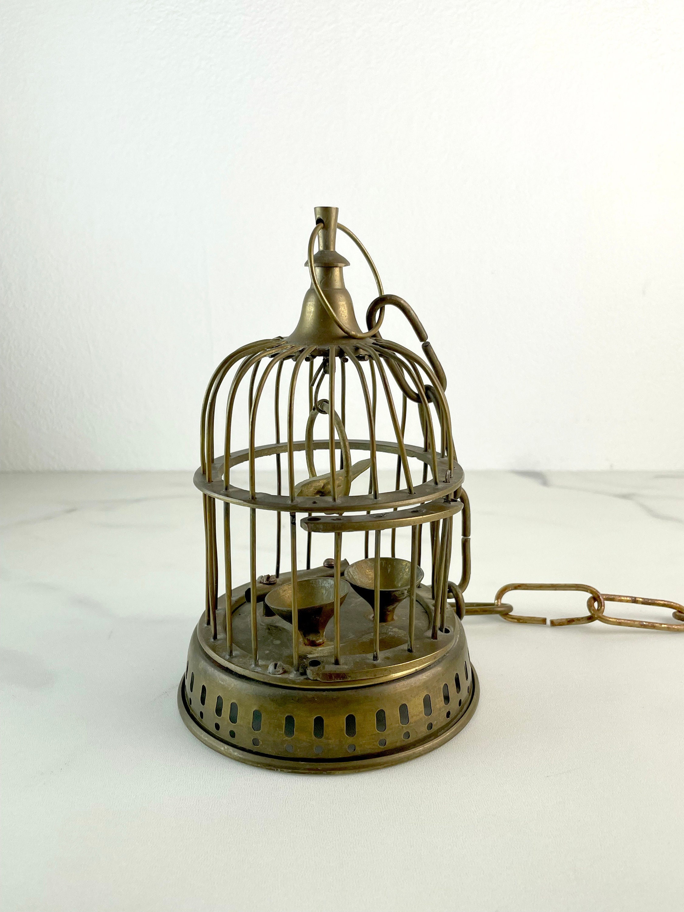 Vintage Brass Bird Cage, Shabby Chic, French Country, Farmhouse