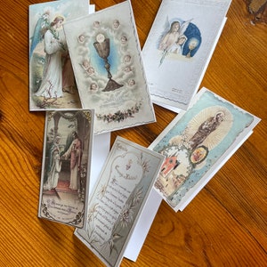 30 petites cartes de prière, images vintage DIY, 5 x A4, téléchargement immédiat