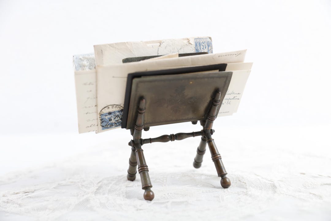 フランスアンティーク レターホルダー 6日終了 フランスアンティーク