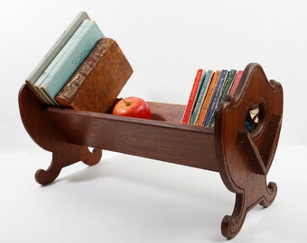 Soporte de libros de madera, soporte de libros, cuna de libros, estantería, comedero de libros, estante de libros