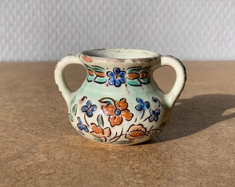 Thoune Majolika 19th century miniature vase