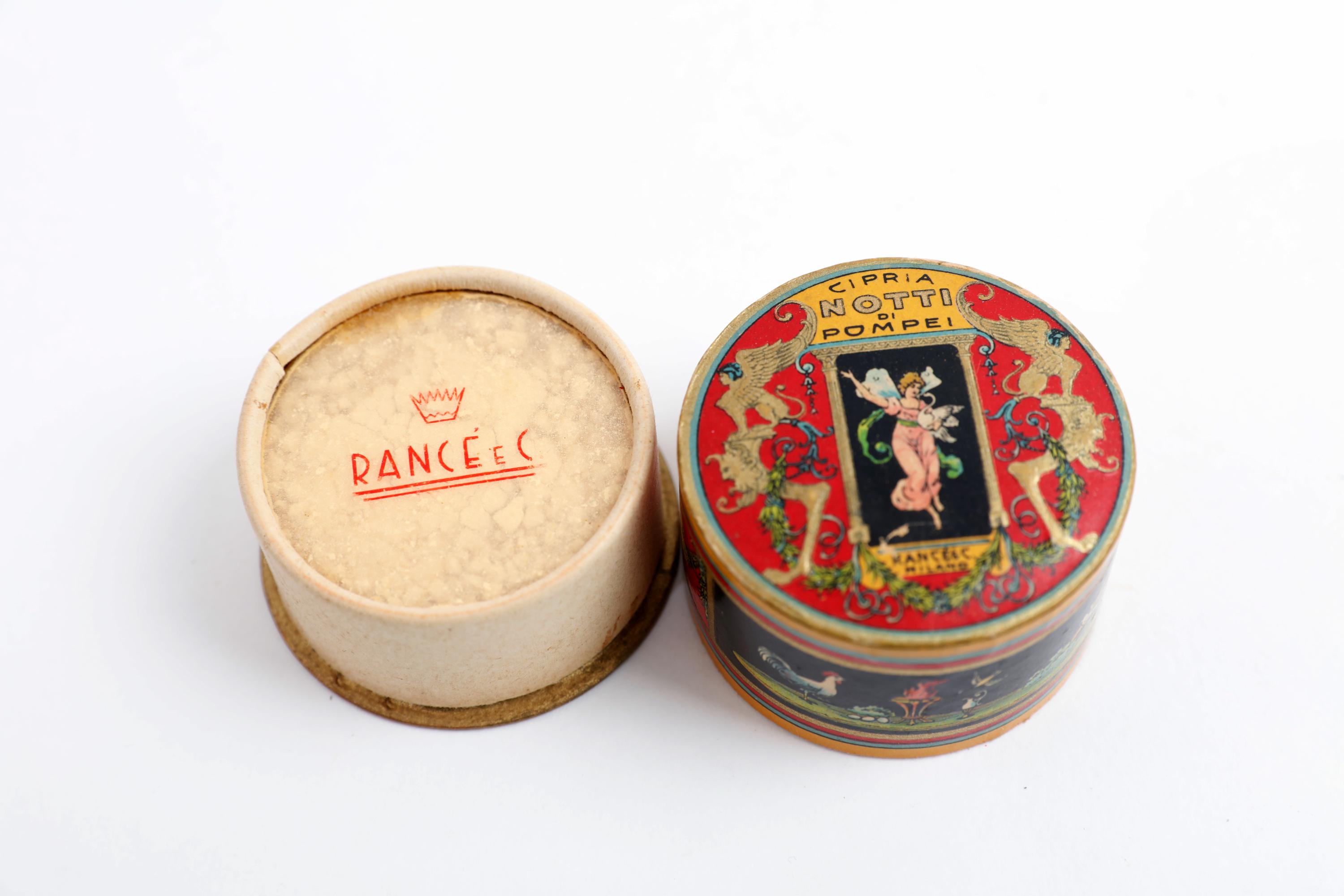 Boîte à Poudre Ancienne L.T Piver POMPEIA - Carton Fantaisie Vintage Beauté