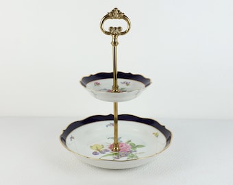 Etagère Serving dish, Porcelain 2 levels