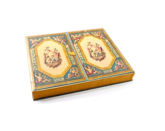 Antique Putti Cherub Decorative Box | Rococo Revival Trinket Box | French Style Decor