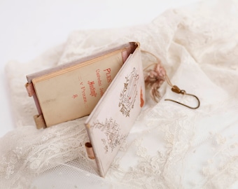 Vintage 1898 Prague Dance Card Book with Mirror