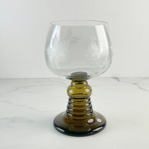 Large wine glass rastal 1976, crystal glass, hand-blown, hand-polished