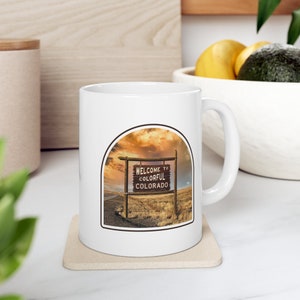 Explore Colorado&#39;s Beauty: Welcome to Colorado Ceramic Mug 11oz