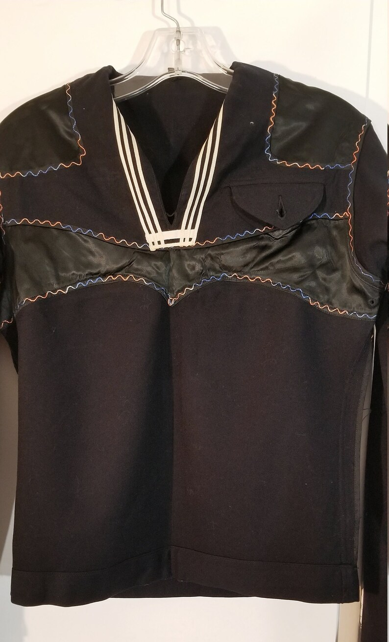 Vintage US Navy Sailor Cracker Jack Shirt Size Small Mens 36R Etsy