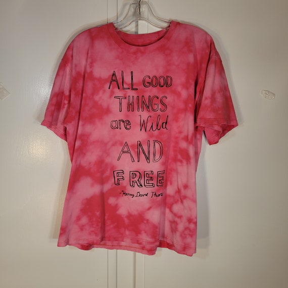 Tie Dyed Shirt Top Shari Elf Silk Screen Joshua T… - image 1