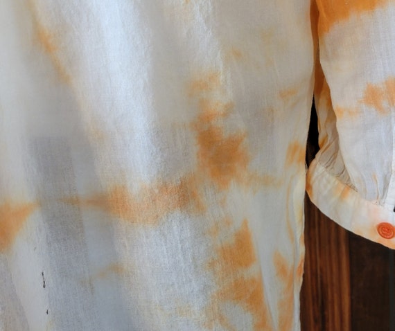 Vintage Michael Kors, Tie Dye Orange & White Wome… - image 7