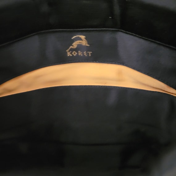 60s KORET Black Satin Clutch w/ Mirror & Coin Purse View 3