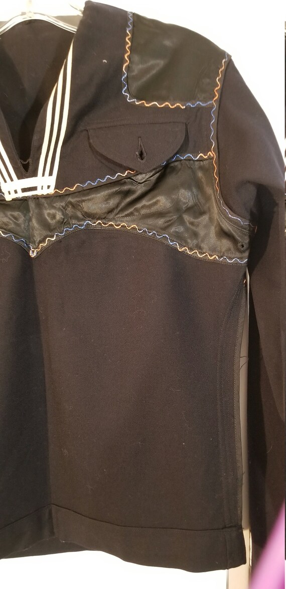 Vintage US Navy Sailor Cracker Jack Shirt Size Small … Gem