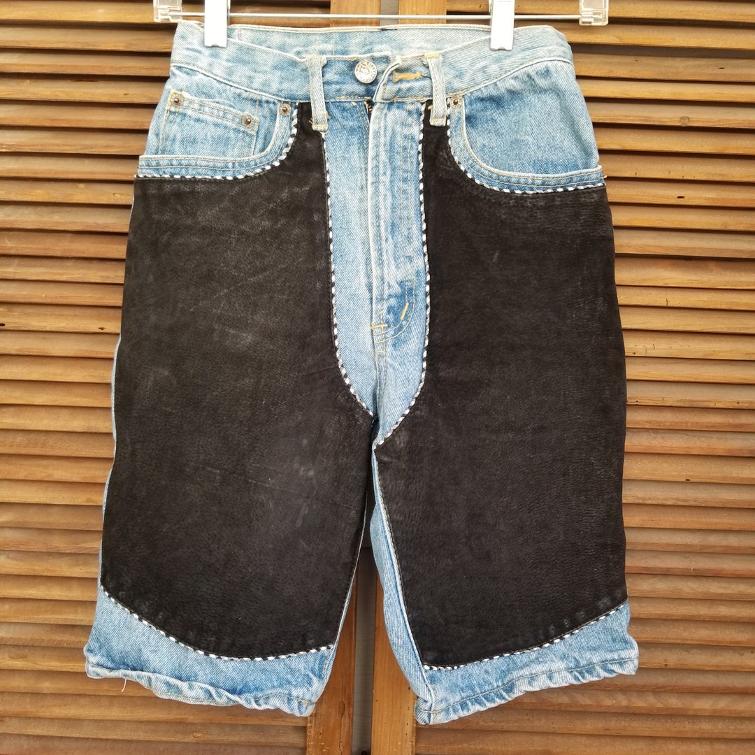 VINTAGE JOUJOU DENIM & LEATHER JACKET STREETWEAR 90S Y2K
