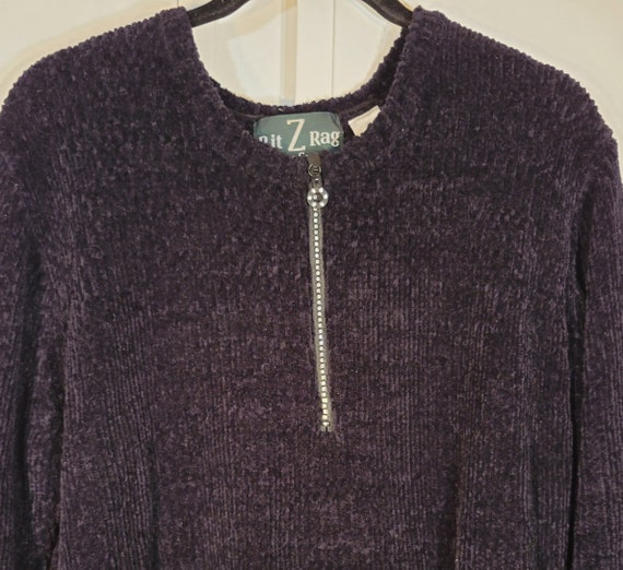 Vintage Black Fuzzy soft Knit Sweater, Womens Siz… - image 9
