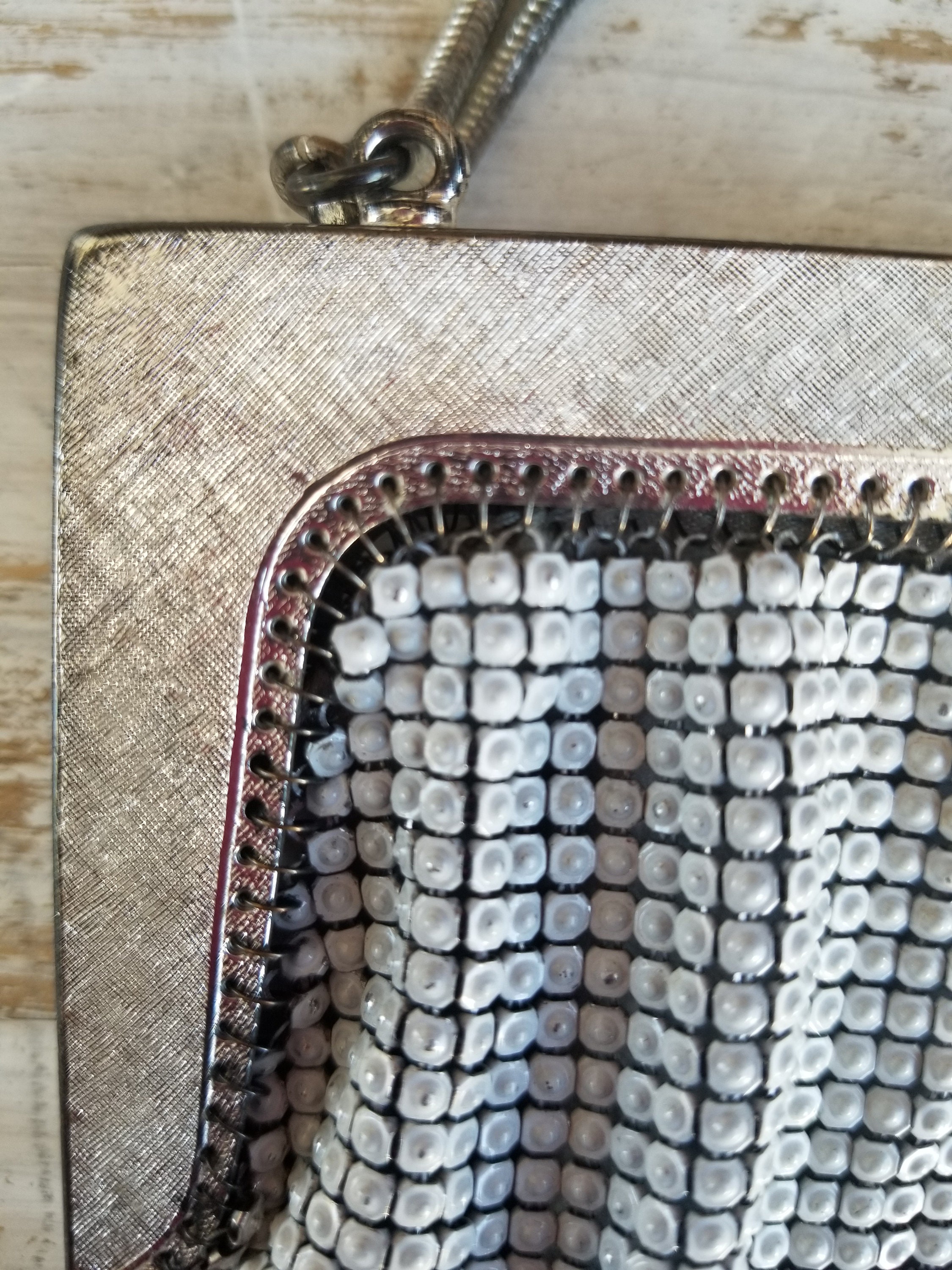 50s Vintage Oroton Classic Silver Mesh Purse Bag Double Snake Etsy UK