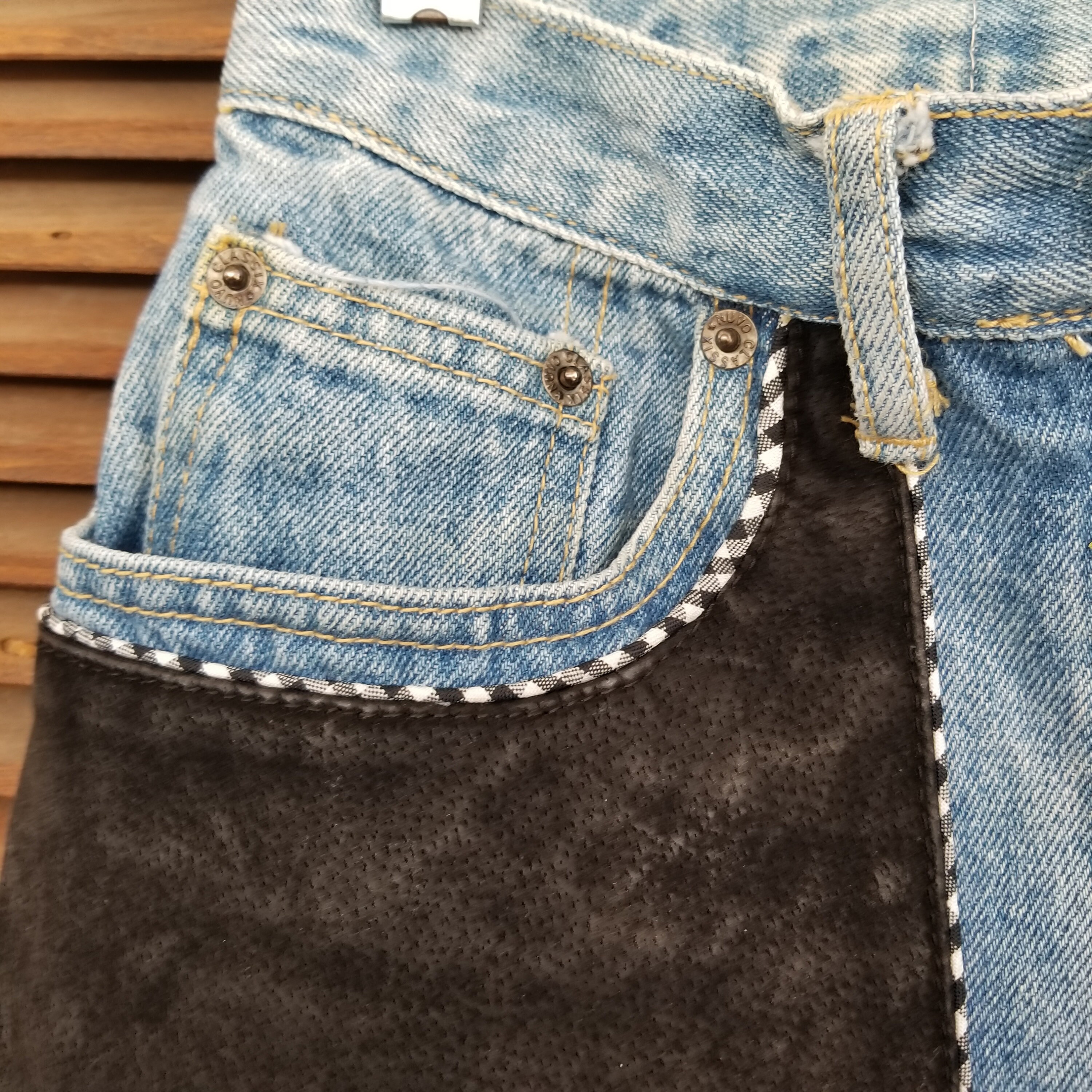 Vintage Leather & Denim NUVO CLASSIX Original Sportswear 80s-90s