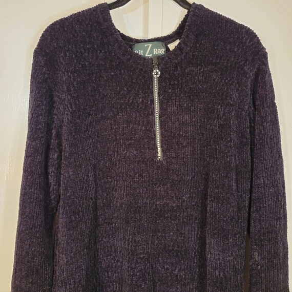 Vintage Black Fuzzy soft Knit Sweater, Womens Siz… - image 3