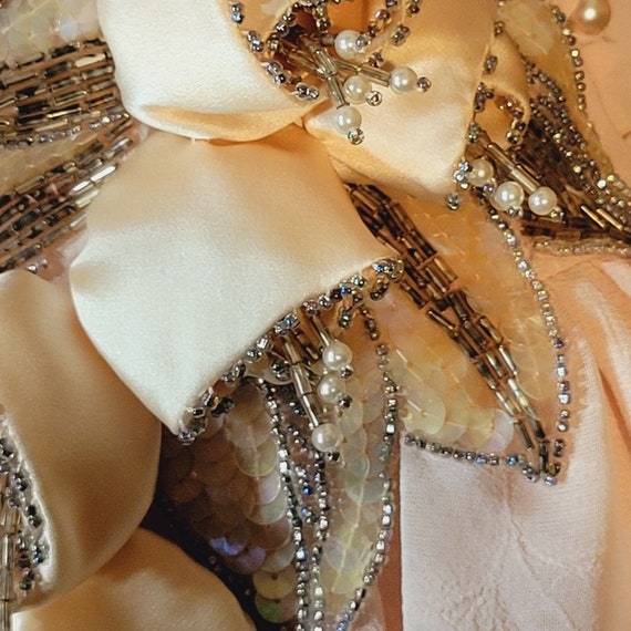 80s Casadei Womens Wrap Dress Size 8/10 Medium Pa… - image 4
