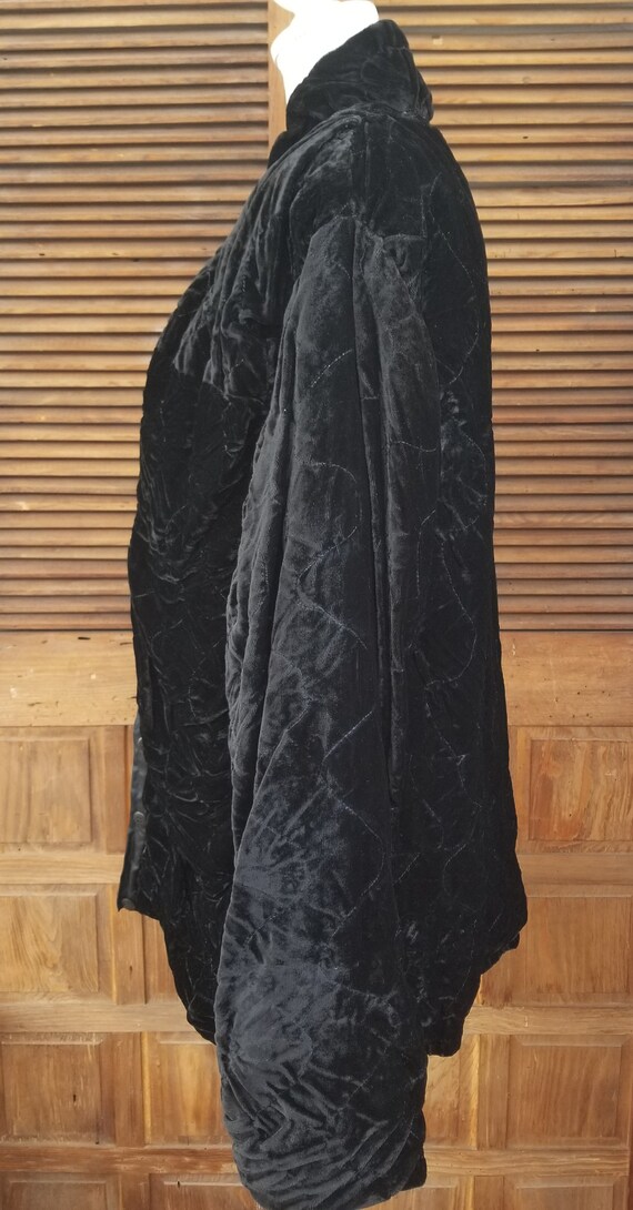 Vintage Judith Ann Creations 80s Black Quilted Cr… - image 7